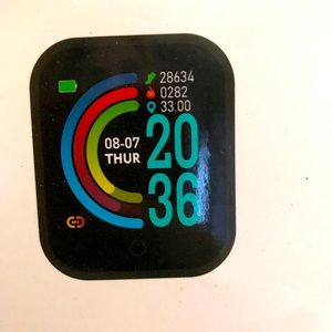 NIB Smart Watch Black with charger integrated no need cable